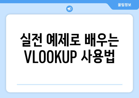 엑셀 함수 VLOOKUP 사용법| 초보자를 위한 단계별 가이드 | 엑셀, 함수, 데이터 조회