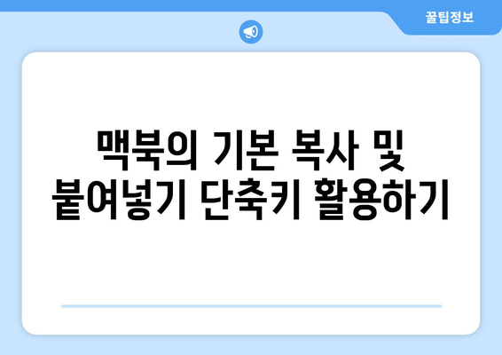 맥북에서 복사 및 붙여넣기 쉽게 하는 5가지 방법 | 맥북, 복사, 붙여넣기, 팁