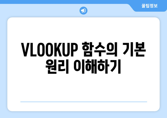 엑셀 함수 VLOOKUP 사용법| 초보자를 위한 단계별 가이드 | 엑셀, 함수, 데이터 조회