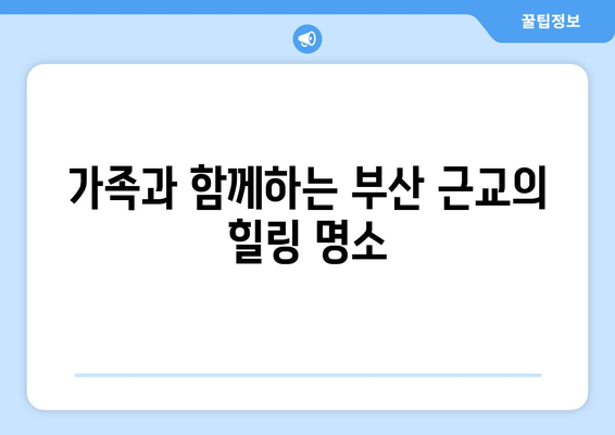 부산 근교 힐링 산책로 탐방 가이드 | 자연, 산책, 리프레쉬하기 좋은 장소