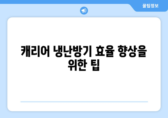 캐리어 냉난방기 실외기 설치 및 유지보수 팁 | 냉난방기, 설치 방법, 관리 요령"