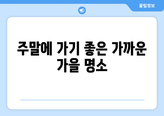 눈으로 즐기는 가을! 창원 근교 가을 분위기 명소 10곳 소개 | 가을 명소, 여행, 창원"
