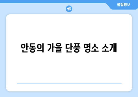 안동 근교 가을 풍경 추천 | 가을 여행지, 아름다운 자연, 사진 명소