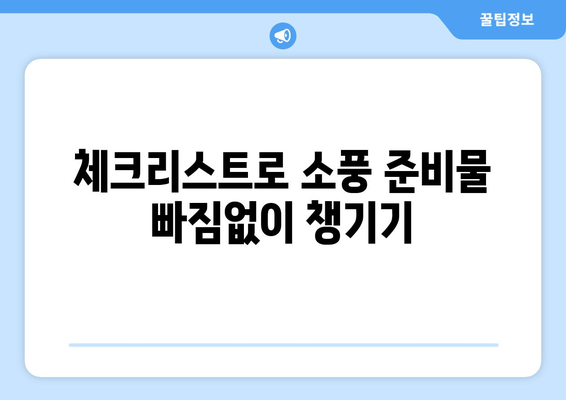 나들이 준비물 체크리스트| 완벽한 소풍을 위한 필수 아이템 15가지 | 나들이, 체크리스트, 준비물