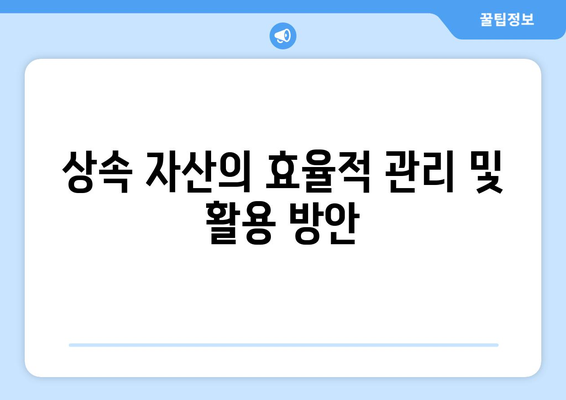 상속 시 유의사항| 효율적인 재산 분배를 위한 5가지 팁 | 상속법, 재산관리, 법률 상담