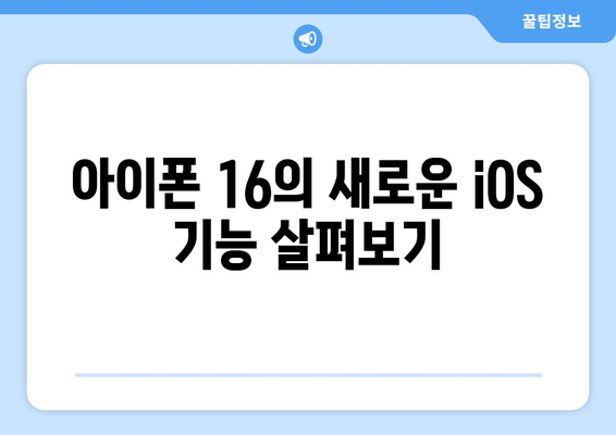 아이폰 16 업데이트| 주요 기능 및 새로운 변화 완벽 가이드 | iOS, 최신 기술, 애플 뉴스