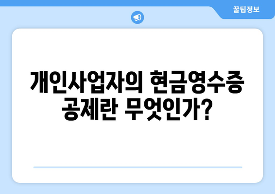 개인사업자를 위한 현금영수증 공제와 불공제 완벽 가이드 | 세금, 소득공제, 사업자 등록