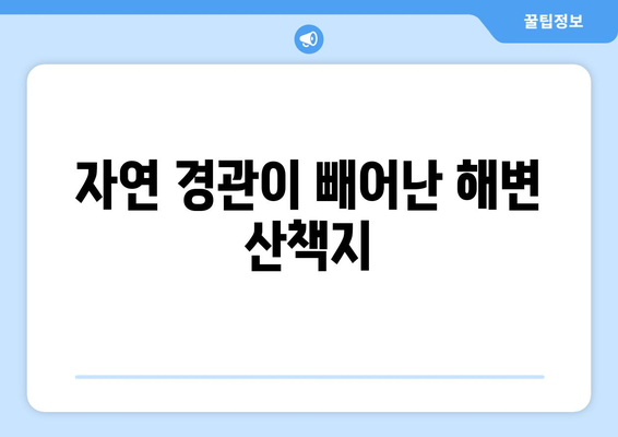 울산 근교 해변 산책로 10곳 추천 가이드 | 해변, 산책, 자연 경관"