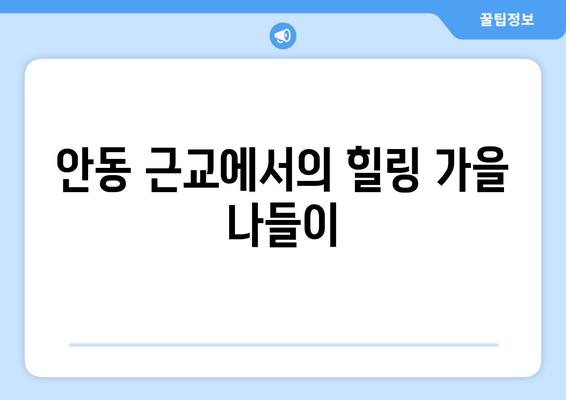 안동 근교 가을 풍경 추천 | 가을 여행지, 아름다운 자연, 사진 명소
