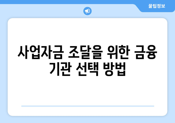 신규 개인 사업자를 위한 대출 신청 방법과 주의사항 | 대출, 사업자금, 금융 조언